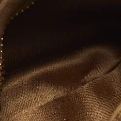 Pre Owned Miu Miu Wander Micro Brown Matelassé Leather Hobo