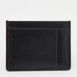 Pre Owned Miu Miu Black Matelassé Leather Card Holder