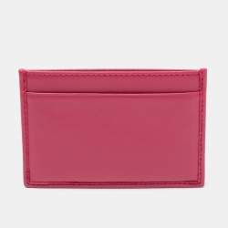 Miu Miu Pink Quilted Leather Card Holder 