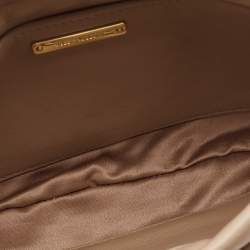 Miu Miu Beige Matelassé Leather Shoulder Bag