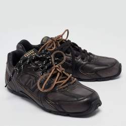 Miu Miu X New Balance Brown/Black Leather 530 SL Sneakers Size 38