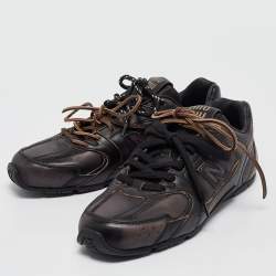 Miu Miu X New Balance Brown/Black Leather 530 SL Sneakers Size 38