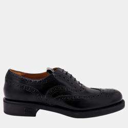 Miu Miu Black Leather Lace-Up Shoe Lace Up Derbys EU 41