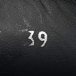 Pre Owned Miu Miu Black Leather Slip On Loafers Size 39