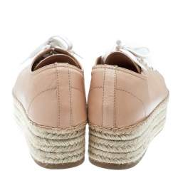 مملوكة مسبقًا حذاء رياضي ميو ميو نعل سميك إسبادريل وردي فاتح مقاس 40