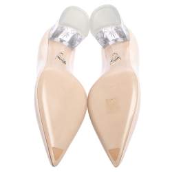 مملوكة مسبقًا Miu Miu Pink Patent Leather Pointed Toe Block Heel Pumps Size 37.5