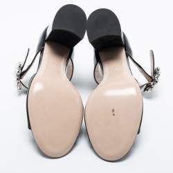 Pre Owned Miu Miu Black Patent Leather Mary Jane Pumps Size 40