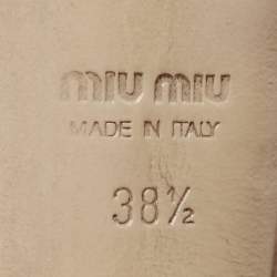 Pre Owned Miu Miu Dusty Pink Suede Platform Pumps Size 38.5