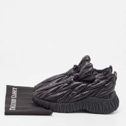 Miu Miu Black Nylon Low Top Sneakers Size 37.5