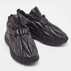 Miu Miu Black Nylon Low Top Sneakers Size 37.5