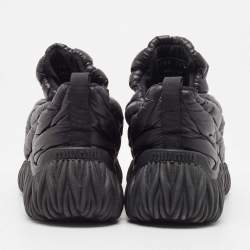 Miu Miu Black Nylon Low Top Sneakers Size 37.5