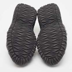 Miu Miu Black Nylon Low Top Sneakers Size 37.5