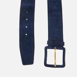 Miu Miu Blue Suede Waist Belt 75CM