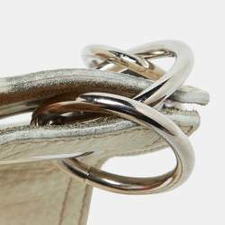 Miu Miu Off White Leather Buckle Waist Belt 85CM