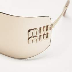 Miu Miu Beige/Gold SMU 54Y Runaway Sunglasses