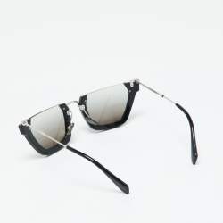 Miu Miu Black/Grey Gradient SMU12Q Wink Semi-Rimless Sunglasses