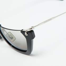 Miu Miu Black/Grey Gradient SMU12Q Wink Semi-Rimless Sunglasses