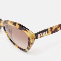 Miu Miu Havana Brown Gradient SMU05U Cat Eye Sunglasses