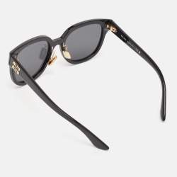 Miu Miu Black SMU01Z Square Sunglasses