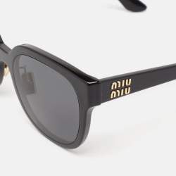 Miu Miu Black SMU01Z Square Sunglasses