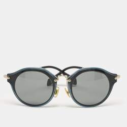 Miu Miu Bicolor/Grey SMU51S Round Sunglasses