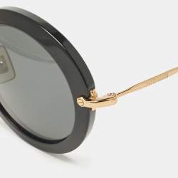 Miu Miu Black SMU 13N Round Sunglasses
