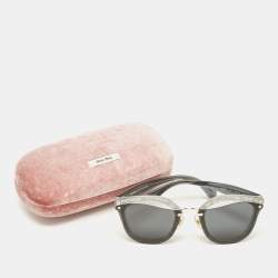 Miu Miu Black/Grey SMU03T Glitter Reveal Cat Eye Sunglasses