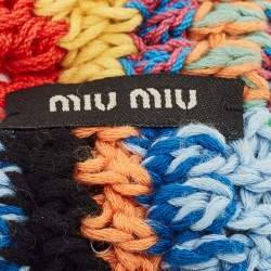 Miu Miu Multicolor Crochet Scrunchie 