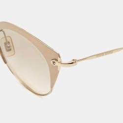Miu Miu Gold/Brown Gradient  SMU53R Cat Eye Sunglasses
