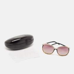 Miu Miu Black Gradient Stella Alpina 662S Oversized Sunglasses