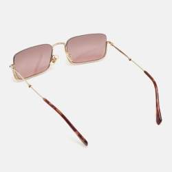 Miu Miu Purple Gradient SMU 70U Crystals Frame Rectangle Sunglasses