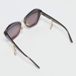 Miu Miu Purple Gradient SMU 01X Butterfly Sunglasses