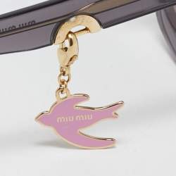Miu Miu Purple Gradient SMU 01X Butterfly Sunglasses