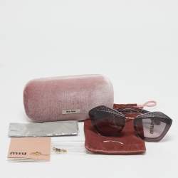 Miu Miu Purple Gradient SMU 01X Butterfly Sunglasses