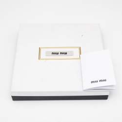 Miu Miu Crystals Silver Tone Headband