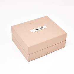 Miu Miu Floral Faux Pearl Crystal Silver Tone Brooch
