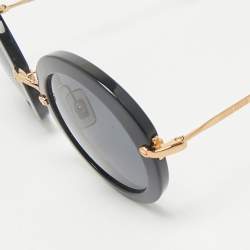 Miu Miu Black SMU13N Frame Round Sunglasses
