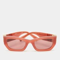Miu Miu Brick Red SMU 09W Logo Cat Eye Sunglasses