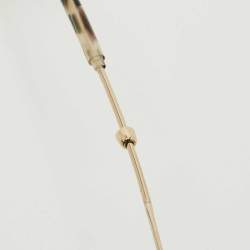 Pre Owned Miu Miu Gold Mirrored SMU 53P Aviator Sunglasses