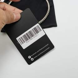 مملوكة مسبقًا Miu Miu Crystals Silver Tone Necklace