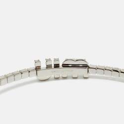 مملوكة مسبقًا Miu Miu Crystals Silver Tone Necklace