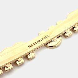 Pre Owned مشبك شعر ميو ميو ذهبي/أحمر