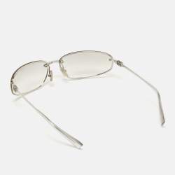 مملوكة مسبقًا Miu Miu Light Grey/Silver Tone Gradient SMU A50 Oval Sunglasses