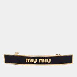 Pre Owned Miu Miu Gold Hairpin