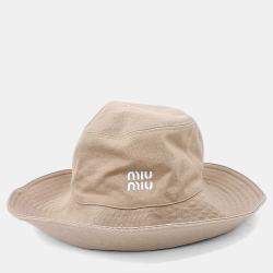 Pre Owned Miu Miu Beige Hat