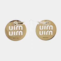 Pre Owned Miu Miu  Gold Tone Earrings