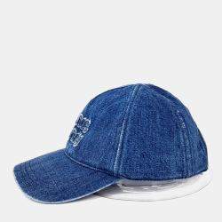Pre Owned Miu Miu Blue denim cap