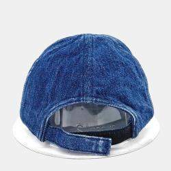 Pre Owned Miu Miu Blue denim cap