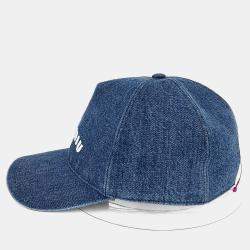 Pre Owned Miu Miu denim blue cap