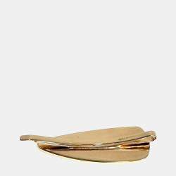 Pre Owned دبوس شعر ميو ميو معدني ذهبي أحمر